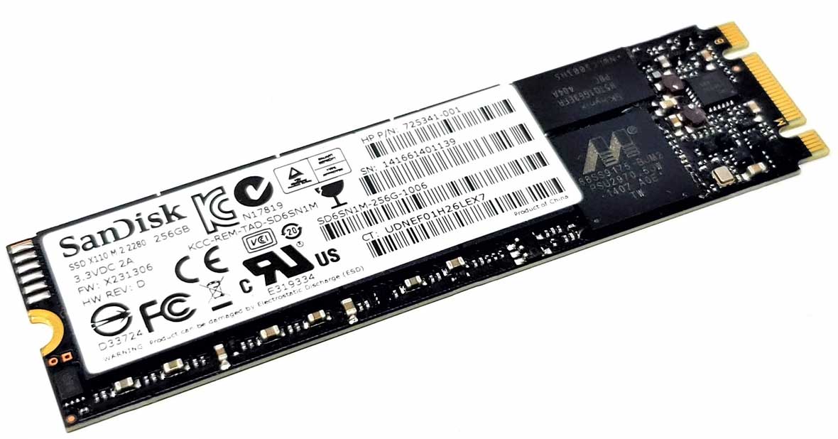 NVMe/ sata M 2, 256 GB
